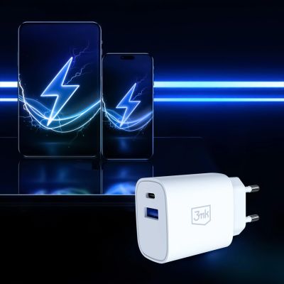 8. 3mk FlowPower 30W 1A1C PD 3.0 QC4+ Wall Charger - White