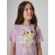3. Girls' regular printed T-shirt 4F 4FJRAW26TTSHF4326-052S