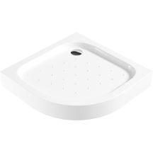 Semi-circular acrylic shower tray 80 cm