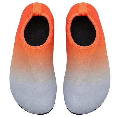 10. NEOPRENE WATER SHOES JUNIOR GREY/ORANGE XQMAX SIZE 31