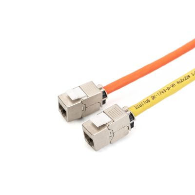 8. Keystone jack RJ45 (8P8C) cat. 6A, STP, shielded, tool-free, steel, 24 pcs.