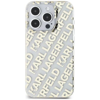 3. Karl Lagerfeld IML Fullover Logo case for iPhone 15 Pro Max - gold