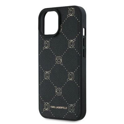 6. Karl Lagerfeld Karl Head MagSafe Case for iPhone 15 Plus - Black