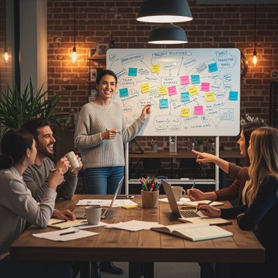 6. Ergo Office mobile dry-erase board, landscape orientation, white, single-sided, with shelf, board dimensions 1190x790mm, ER-306