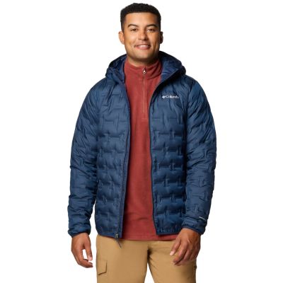 Columbia Delta Ridge II Down Hooded Jacket 2086222464 Navy Blue L