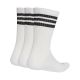 6. Adidas 3-Stripes Cushioned Sportswear Crew 3 pair socks white and black JZ0532