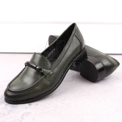 3. Potocki W WOL204C low-heeled shoes, green