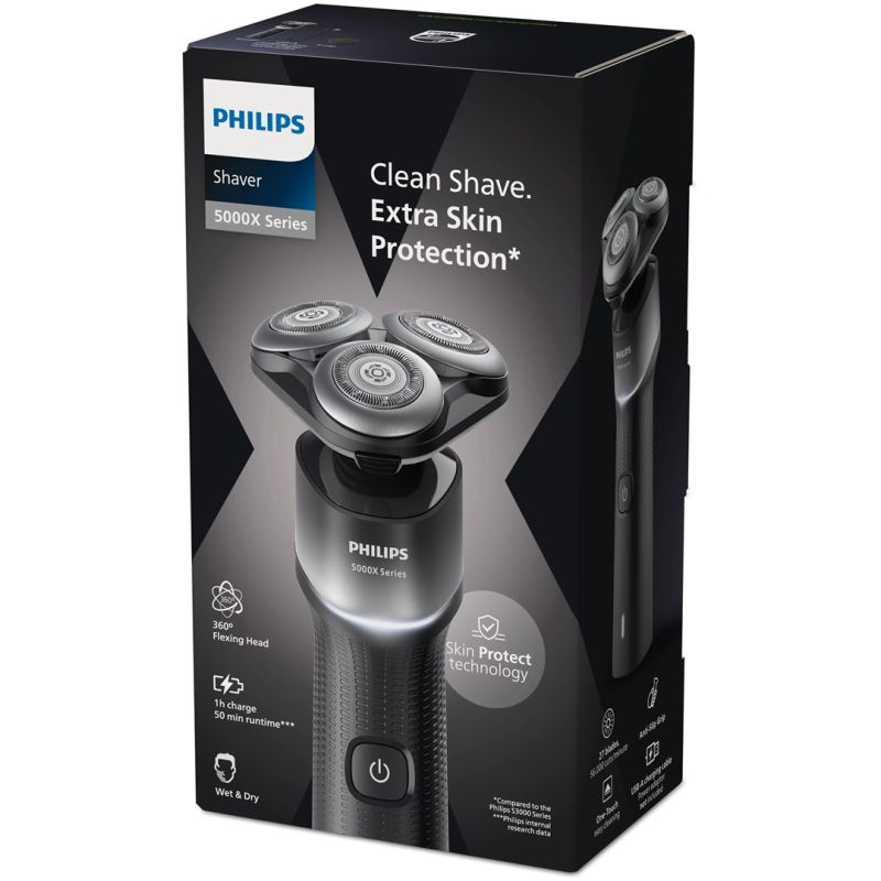 5. Philips X5004/00 Rotary Shaver Trimmer Black, Silver