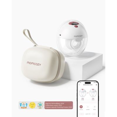 2. Momcozy M5 Smart | Wireless Electric Breast Pump | Hands-Free, DoubleFit™ | Red