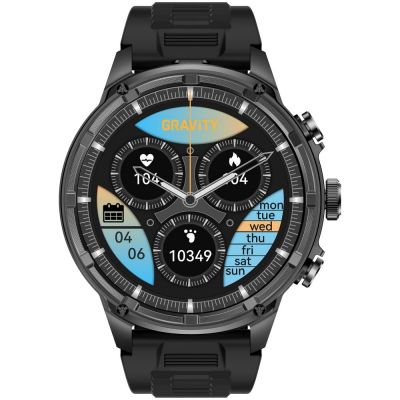 7. Smartwatch Gravity Black Strap + Bracelet GT41-1