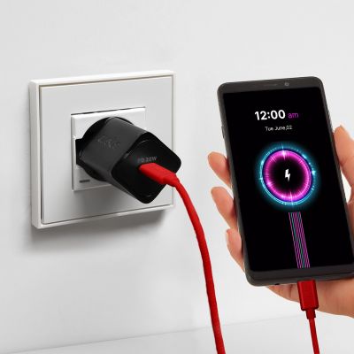 5. SBS TECABLETISSUETCCR USB-C - USB-C 1.5m 60W Braided Cable - Red