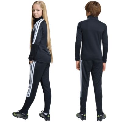 8. adidas Tiro 26 League Training Slim Kids Pants Black and White JY7117