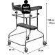 8. High rehabilitation walker, pulpit type