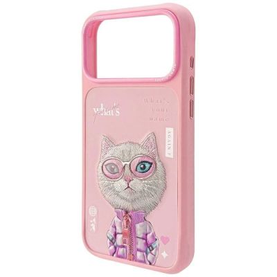 6. Nimmy Cool&Cute 2.0 Cat Case for iPhone 17 Pro Max - Pink