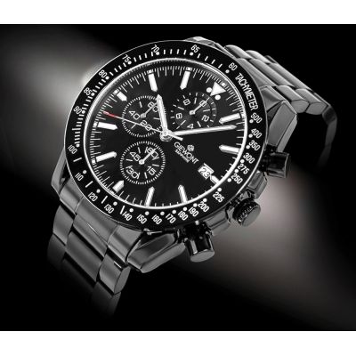 2. Men's Watch Giewont Chronograph Sapphire Black GW8720-B1