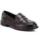 Brown leather loafers, loafers, Vinceza 133119