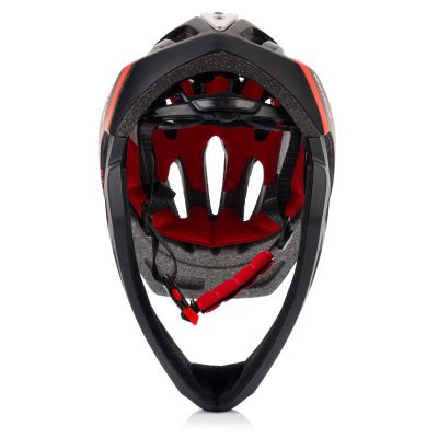 7. Meteor Lupus S Full-Face Bike Helmet 48-52 cm Black/Red