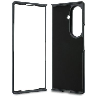 6. Karl Lagerfeld Saffiano Karl&Choupette Pin Case for Samsung Galaxy Z Fold 8 Ultra - Black
