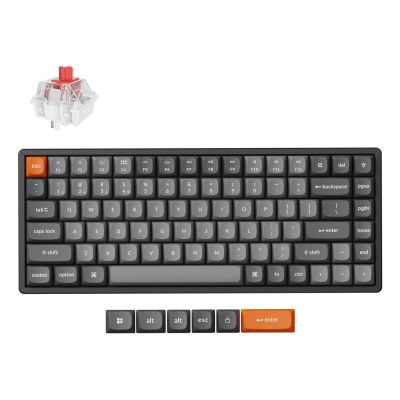 Keychron K2 Max Keyboard Universal USB + RF Wireless + Bluetooth Black, Gray