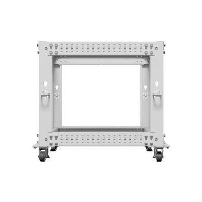 6. Open Rack 19" 9U 600x600-1100 adjustable gray Lanberg