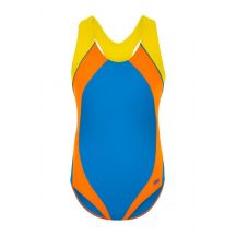 Swimsuit 010 blue-pom 122 girls