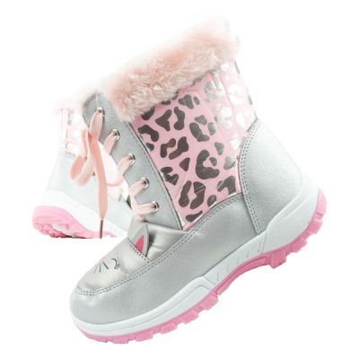 Leomil winter boots children's snow boots kitten fur warm for girls