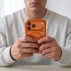 6. Tech-Protect Magmat Magsafe CC Case for iPhone 17 Pro Max / 18 Pro Max - Orange-Transparent