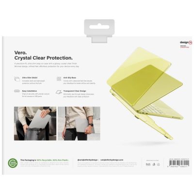 2. Uniq Vero Case for MacBook Neo - Translucent Yellow