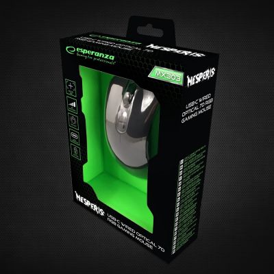 6. ESPERANZA WIRED MOUSE 7D FOR GAMERS HESPERIS USB-C EGM303