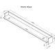 3. PORTO shelf 150x18x16.5 oak/black