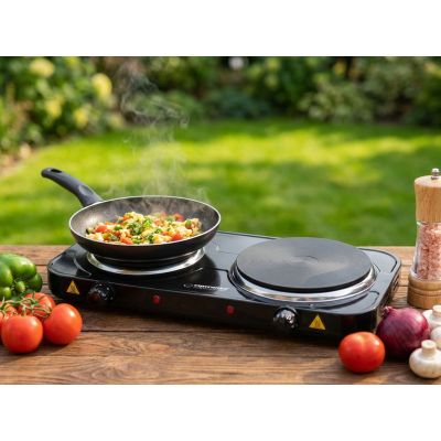 42. ESPERANZA ELECTRIC COOKER YELLOWSTONE 1500W + 1000W BLACK EKH014K