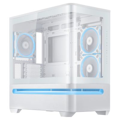 30. ASUS PRIME AP202 TG ARGB WHITE Case