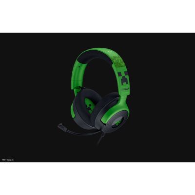 4. Razer Gaming Kraken V4 X Wired Over-Ear Headset with Microphone Minecraft Edition