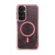 8. Wozinsky Glitter Case with Mag Safe for Samsung Galaxy S24 FE - Pink with Glitter