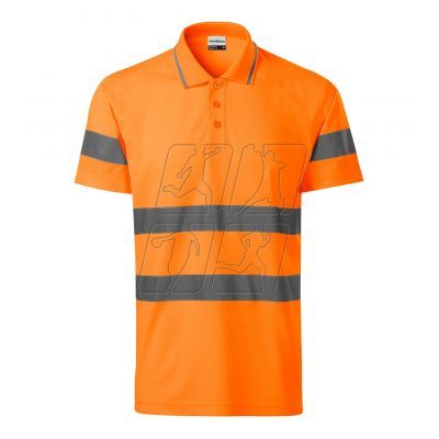 3. Rimeck HV Runway M polo shirt MLI-2V998 fluorescent orange