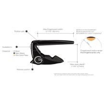 G7th Performance 2 Classical Black – Capo for Classical and Flamenco Guitar