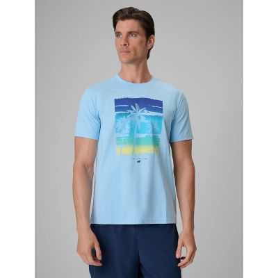 Men's regular printed T-shirt 4F 4FRSS26TTSHM4291-34S