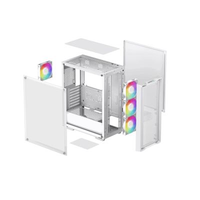 14. DeepCool CC560 MESH V2 WH Midi Tower White