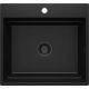 Single-bowl magnetic granite sink