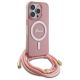 3. Guess Crossbody Cord Script MagSafe Case for iPhone 16 Pro Max - Pink