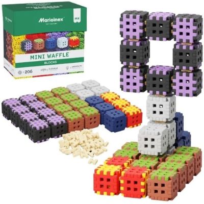 2. Marioinex Mini Waffle building blocks, 206 pieces