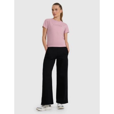 2. Women's wide-leg sweatpants 4F 4FRAW25TTROF1614-20S