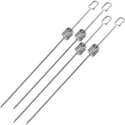 23. SKEWER FOR SHASHLIK 4 PCS. LENGTH 40.5 CM STAINLESS STEEL