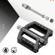 4. Rockbros RK01 Nylon Bicycle Pedals - Black