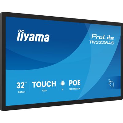5. Panel-PC iiyama TW3226AS-B3P 32" with Android 14+GMS SOC Octa-core RK3576 4GB Memory 32GB PCAP 10-Point Touchscreen 1920x1080 VA