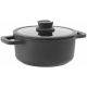 10. BergHOFF 3950593 Soup Pot 4.4 l Black Aluminum, Glass, Silicone