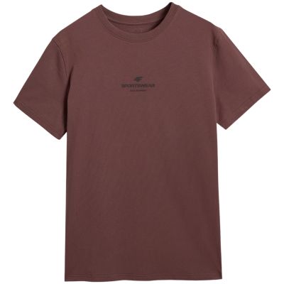 8. Men's T-shirt 4F M2961 dark brown 4FWAW25TTSHM2961 80S