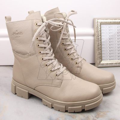 2. Comfortable insulated leather boots Rieker W RKR613, beige