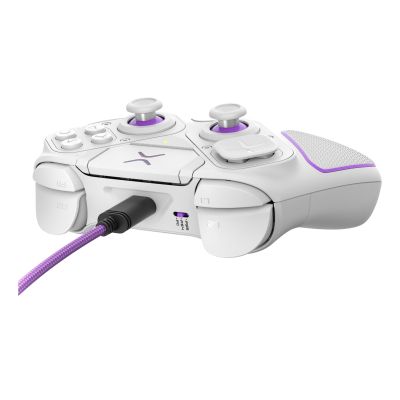 8. PDP 052-002-WH Game Controller Purple, White RF/USB Gamepad Analog/Digital PC, PlayStation 4, PlayStation 5