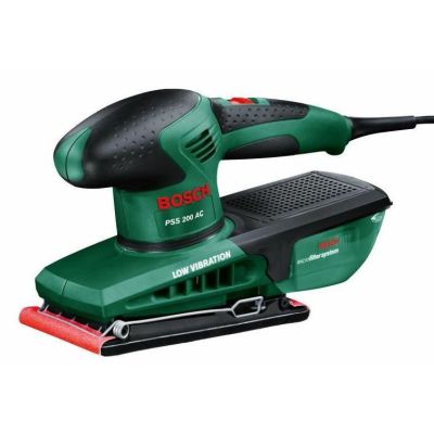 2. Bosch PSS 200 AC Orbital Sander 24000 OPM Black, Green 200 W